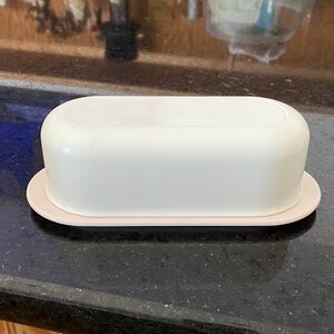 Tupperware White Butter Dish